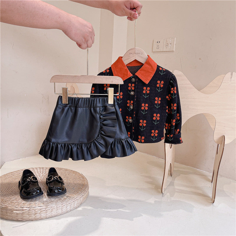 Autumn Children's Autumn Short Skirts Buttocks Autumn And Winter Skirts