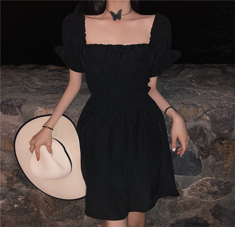 Ruffled Little Black Dress