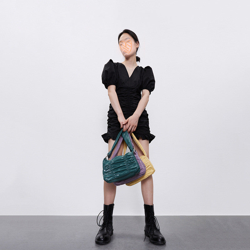 Women's V-neck Mermaid Little Black Dress