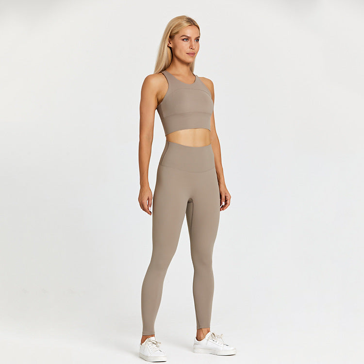 Sports Outerwear Running Fitness Skin-friendly Nude Feel Brushed Yoga Suit For Women